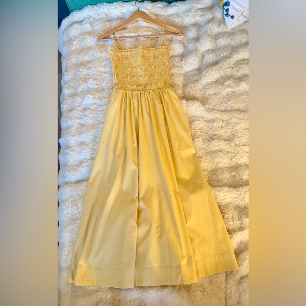 Reformation Kerrie Dress In Sunshine, brand new, never worn, no flaws.